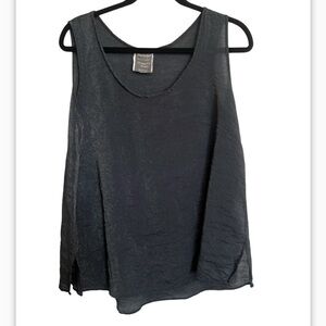 Harubella Metallic Dark Gray Blouse
